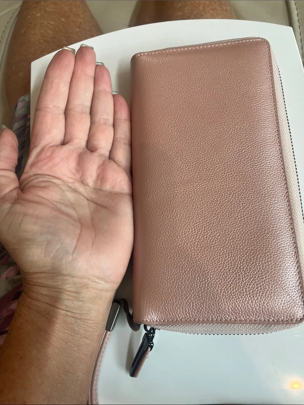 Rose Gold RFID-Blocking Women's Wallet